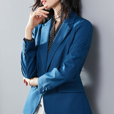 NVXF10复古西装外套女2018春秋季新款时尚休闲职业ol港味小西服定制