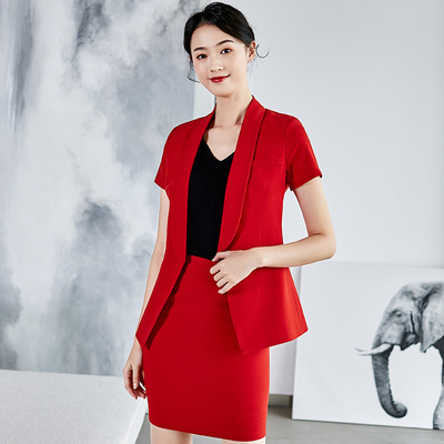 NVXF6005JY时尚潮西服套装定制女士西服定制广州西服定做厂家职业套装女式西装订做职业装