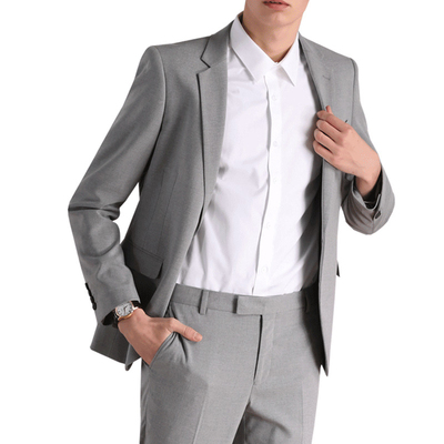 NXF9411069GW商务职业男士西服外套正装新郎礼服广州西服定做厂家男式西装套装韩版修身定制