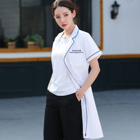 BD01白大褂长袖医生服女护士服短袖美容院纹绣师皮肤管理工作服