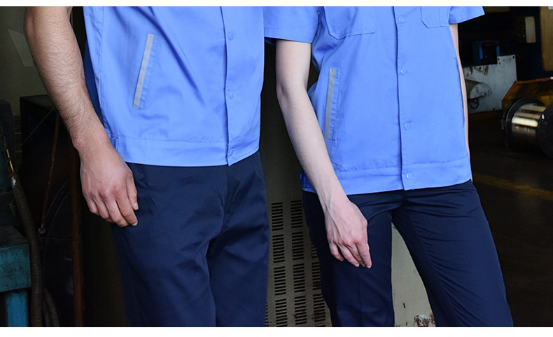 g24工衣订做衣短袖工作服套装广州生产厂家纯棉工作服短袖套装定制