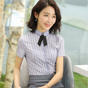 NV111新款夏季衬衣女士短袖寸衫韩版OL职业正装定制